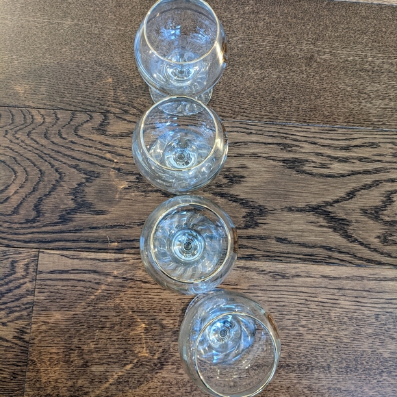 Vintage 1988 Calgary Olympic Torch Gold Trim Brandy Glasses - Picture 2 of 7